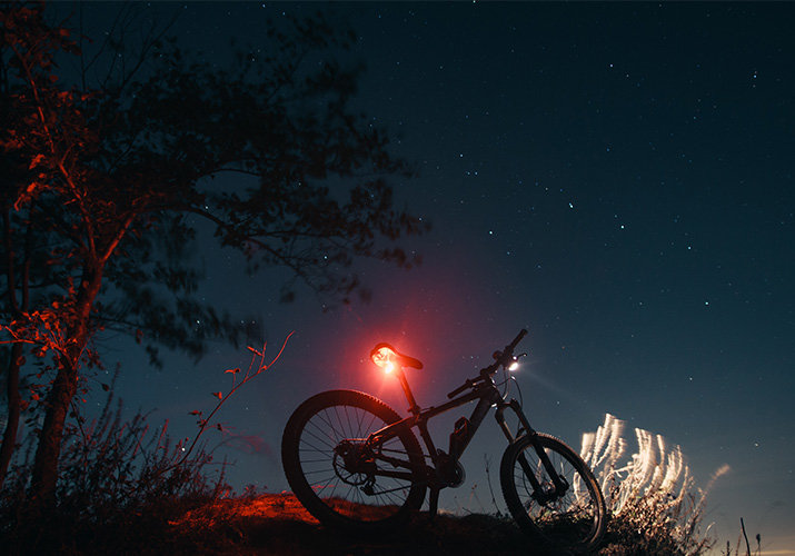 Bicyklovanie potme