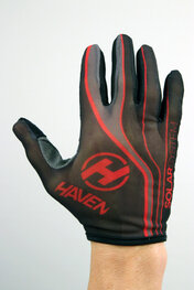 HAVEN Kolarskie rękawiczki z długimi palcami - SOLAR LONG - czerwony