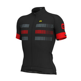 ALÉ Koszulka kolarska z krótkim rękawem - STRADA - czerwony/czarny