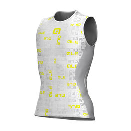 ALÉ Podkoszulek kolarski - VELA ACTIVE - żółty/szary