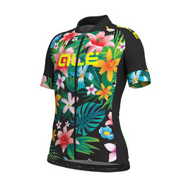 ALÉ Koszulka kolarska z krótkim rękawem - SARTANA KIDS - czarny/kolorowy