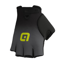 ALÉ Kolarskie rękawiczki z krótkimi palcami - DOTS  - czarny/szary