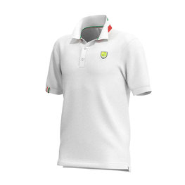 ALÉ Kolarska koszulka z krótkim rękawem - POLO  - biały