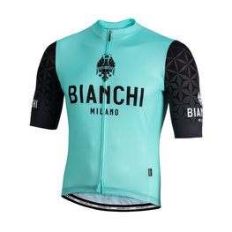 BIANCHI MILANO Koszulka kolarska z krótkim rękawem - PEDASO - czarny/niebieski