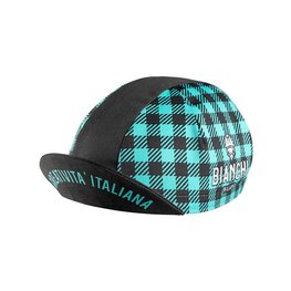 BIANCHI MILANO Czapka kolarska - NEON - czarny/turkusowy