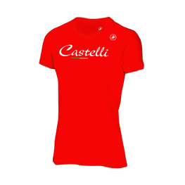 CASTELLI Kolarska koszulka z krótkim rękawem - CLASSIC W - czerwony