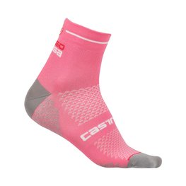 CASTELLI Kolarskie klasyczne skarpetki - ROSA CORSA DUE LADY - różowy