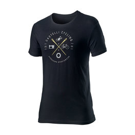 CASTELLI Kolarska koszulka z krótkim rękawem - SARTO - czarny