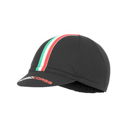 CASTELLI Czapka kolarska - ROSSO CORSA  - czarny