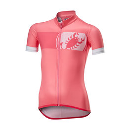 CASTELLI Koszulka kolarska z krótkim rękawem - FUTURE RACER KIDS - różowy