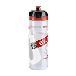 ELITE Bidon kolarski - SUPERCORSA 750 ml - przezroczysty/czerwony