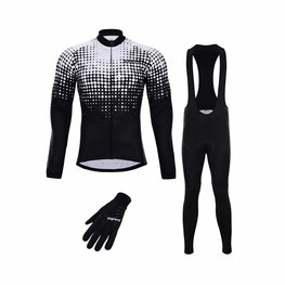 HOLOKOLO Kolarski mega zestaw - POLAR WINTER - biały/czarny