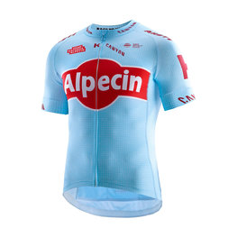 KATUSHA SPORTS Koszulka kolarska z krótkim rękawem - ALPECIN 2019 - czerwony/jasnoniebieski