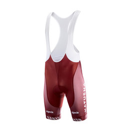 KATUSHA SPORTS Krótkie spodnie kolarskie z szelkami - ALPECIN 2019  - czerwony