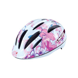 LIMAR Kask kolarski - 242 KIDS - różowy/biały/kolorowy