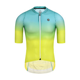 MONTON Koszulka kolarska z krótkim rękawem - SPACE - żółty/zielony