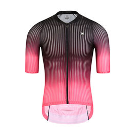 MONTON Koszulka kolarska z krótkim rękawem - SPACE - czarny/czerwony