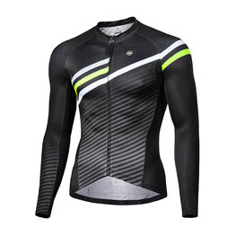 MONTON Letnia koszulka kolarska z długim rękawem - FLYBY SUMMER - czarny