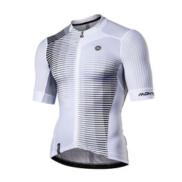 MONTON Koszulka kolarska z krótkim rękawem - FLEETING - czarny/biały