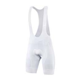 MONTON Krótkie spodnie kolarskie z szelkami - KADAJ - biały