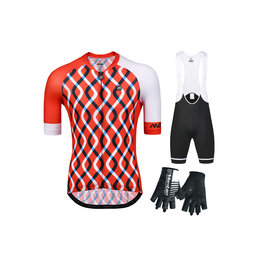 MONTON Kolarski mega zestaw - SHORE - czarny/czerwony