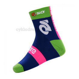 BONAVELO Kolarskie klasyczne skarpetki - LAMPRE - różowy/zielony/niebieski