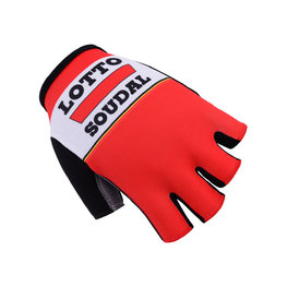 Kolarskie rękawiczki z krótkimi palcami - LOTTO 2017 - bordowy/czerwony