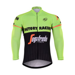 Letnia koszulka kolarska z długim rękawem - TREK 2017 SUMMER - żółty/czarny