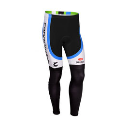 Długie spodnie kolarskie bez szelek - CANNONDALE 2013 WNT - czarny/biały/jasnoniebieski