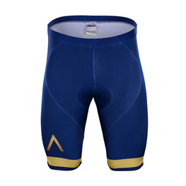 Krótkie spodnie kolarskie bez szelek - AQUA BLUE 2018 KIDS - złoty/niebieski