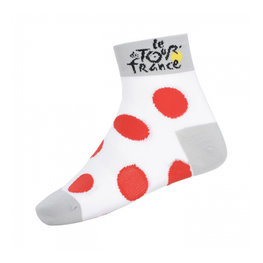 Kolarskie klasyczne skarpetki - TOUR DE FRANCE  - biały/czerwony