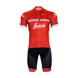 BONAVELO Krótka koszulka kolarska i spodenki - TREK RED 2018 - czarny/czerwony