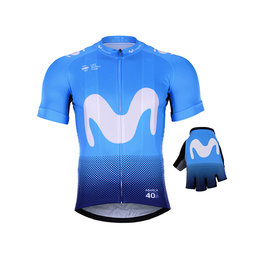 BONAVELO Kolarski mega zestaw - MOVISTAR 2019 - czarny/niebieski