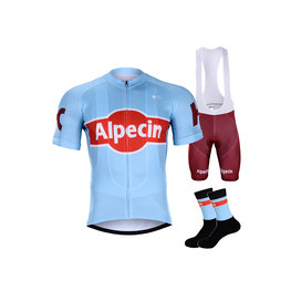 BONAVELO Kolarski mega zestaw - KATUSHA 2019 - niebieski/bordowy