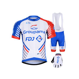 BONAVELO Kolarski mega zestaw - GROUPAMA FDJ 2019 - czerwony/niebieski/biały