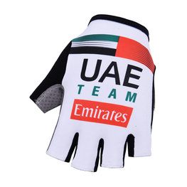 Kolarskie rękawiczki z krótkimi palcami - UAE 2019 - biały