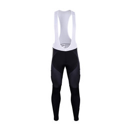 BONAVELO Długie spodnie kolarskie z szelkami - EDUCATION F. '19 SMR - czarny