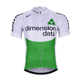 BONAVELO Koszulka kolarska z krótkim rękawem - DIMENSION DATA 2019  - zielony/biały