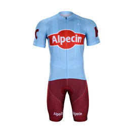 BONAVELO Krótka koszulka kolarska i spodenki - KATUSHA 2019  - niebieski/bordowy