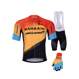 BONAVELO Kolarski mega zestaw - BAHRAIN MCLAREN 2020 - żółty/czerwony/czarny