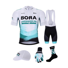 BONAVELO Kolarski mega zestaw - BORA 2021 - biały/zielony/czarny