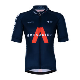 BONAVELO Koszulka kolarska z krótkim rękawem - INEOS 2021 KIDS - czarny/czerwony