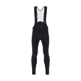 SANTINI Długie spodnie kolarskie z szelkami - SVOLTA WINTER - czarny/biały