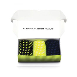 SANTINI Kolarskie klasyczne skarpetki - ORIGINE SOXBOX - żółty/czarny