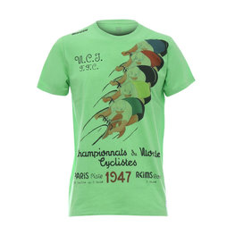 SANTINI Kolarska koszulka z krótkim rękawem - UCI STORY - zielony/kolorowy