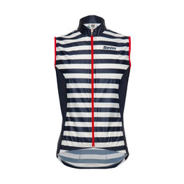 SANTINI Kamizelka kolarska - LA VUELTA 2018 - niebieski/biały