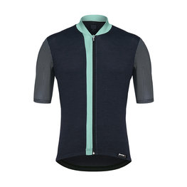 SANTINI Koszulka kolarska z krótkim rękawem - ORIGINE - jasnoniebieski/czarny