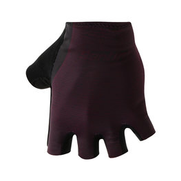 SANTINI Kolarskie rękawiczki z krótkimi palcami - SOFFIO - czarny/bordowy