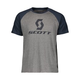 SCOTT Kolarska koszulka z krótkim rękawem - 10 ICON RAGLAN - niebieski/szary