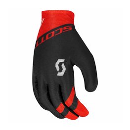 SCOTT Kolarskie rękawiczki z długimi palcami - RC TEAM LF - czarny/czerwony